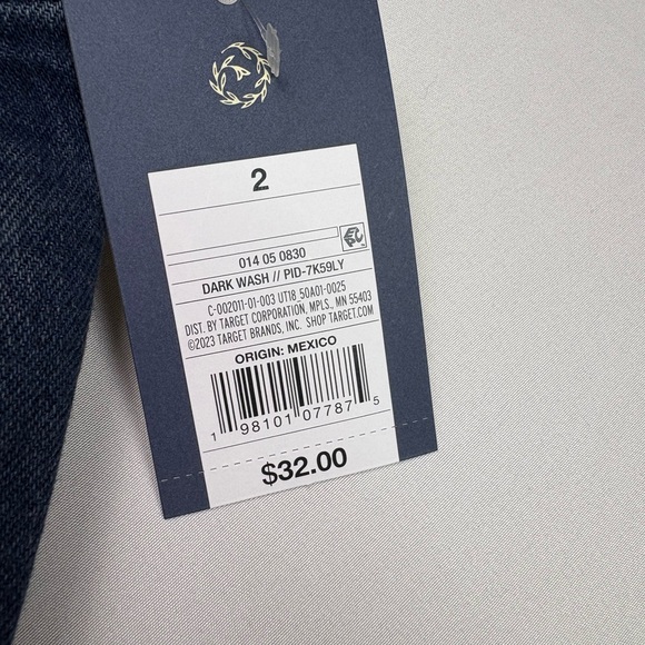 Universal Thread Mid Rise 80s Slim Jeans Size 2 Dark Wash NWT Stretch - Picture 4 of 11